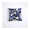 Kissen "TILES PRINT" BLUE MIX FANCY 40x40cm   100% Seide