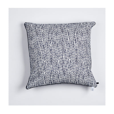 Kissen "IKAT HERRINGBONE" BLUE FANCY 50x50cm   Cotton_Struktur