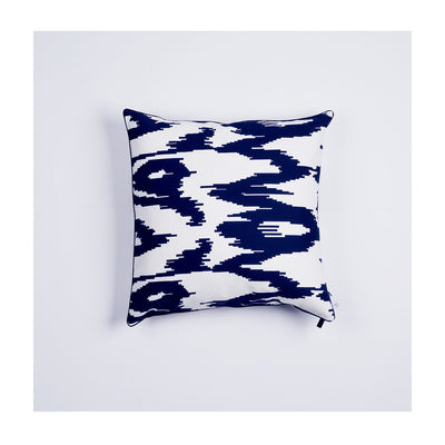 Kissen "IKAT BIG" BLUE FANCY 50x50cm   Cotton_Struktur