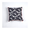 Kissen "JAPANESE WAVE" BLACK&WHITE 50x50cm   100% Seide