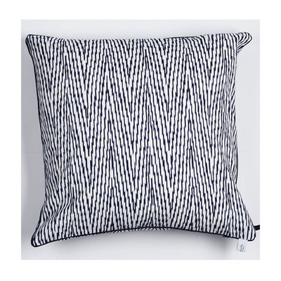 Kissen "IKAT HERRINGBONE" BLUE FANCY 60x60cm   Cotton_Struktur
