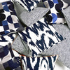 Kissen "IKAT BIG" BLUE FANCY 60x60cm   Cotton_Struktur
