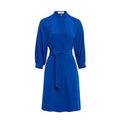 Dress "DAPHNE" crepe de chine royal