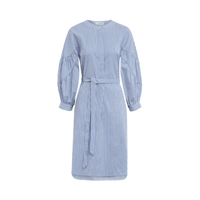 Dress "DUBLIN" cotton stripe blue white