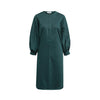 Dress "DUBLIN" cotton satin bottlegreen