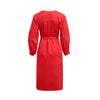 Dress "DUBLIN" cotton satin red