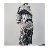 DRESS „KURRY“ JAPANESE WAVE BLACK AND WHITE