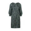 DRESS „KURRY“ JAPANESE WAVE FOREST GREEN