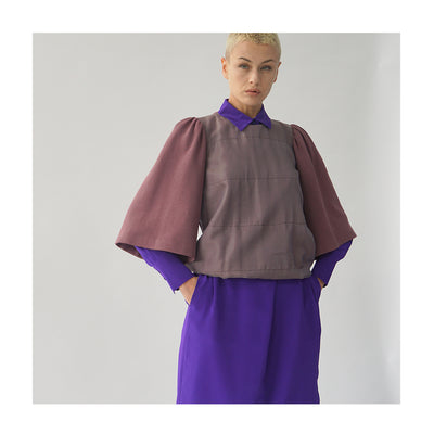 Sweater SUE berry organic cotton