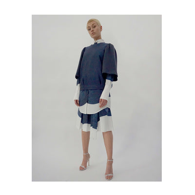 Sweater SUE navy organic cotton